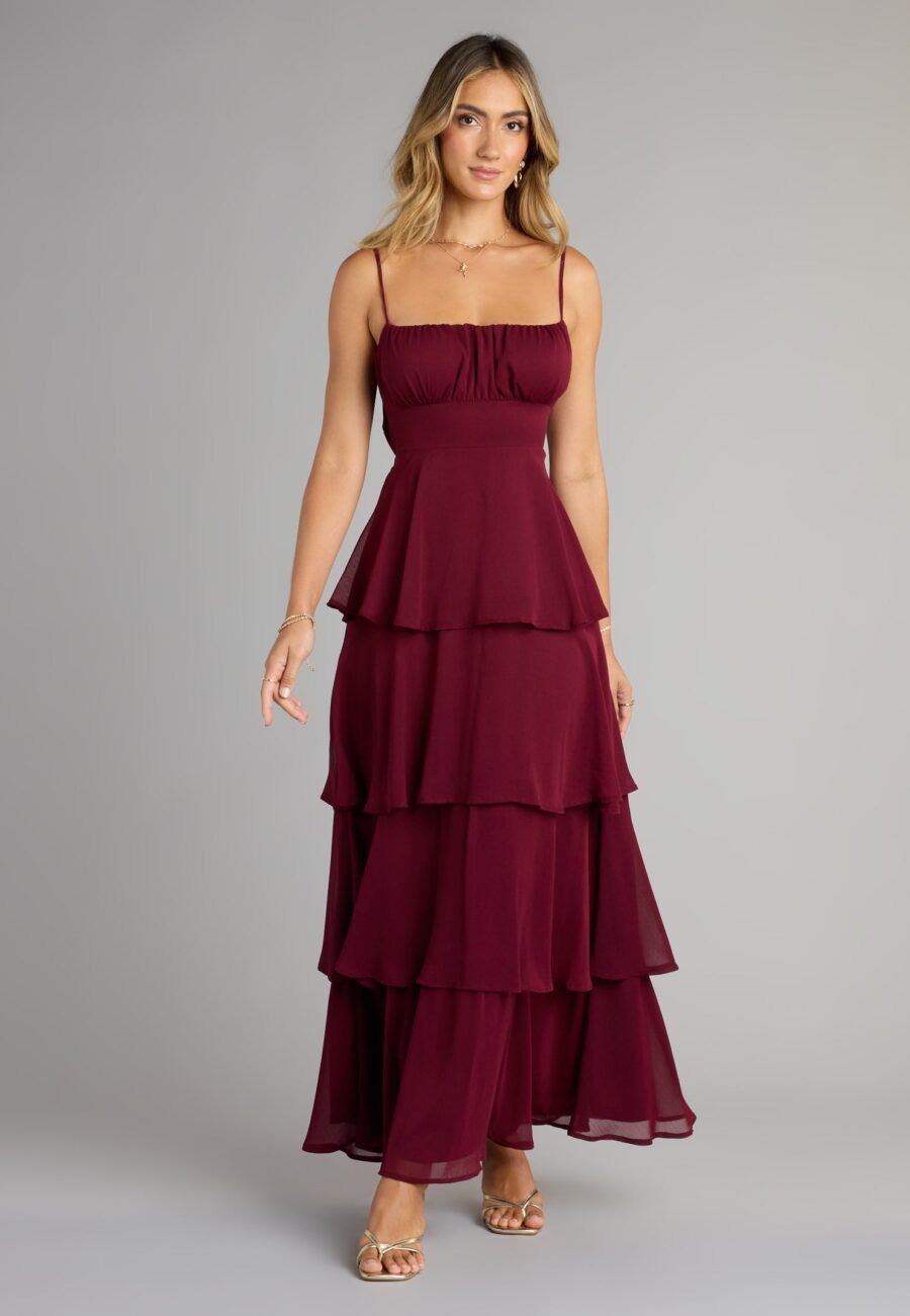 Evening Soirée Chiffon Maxi Dress