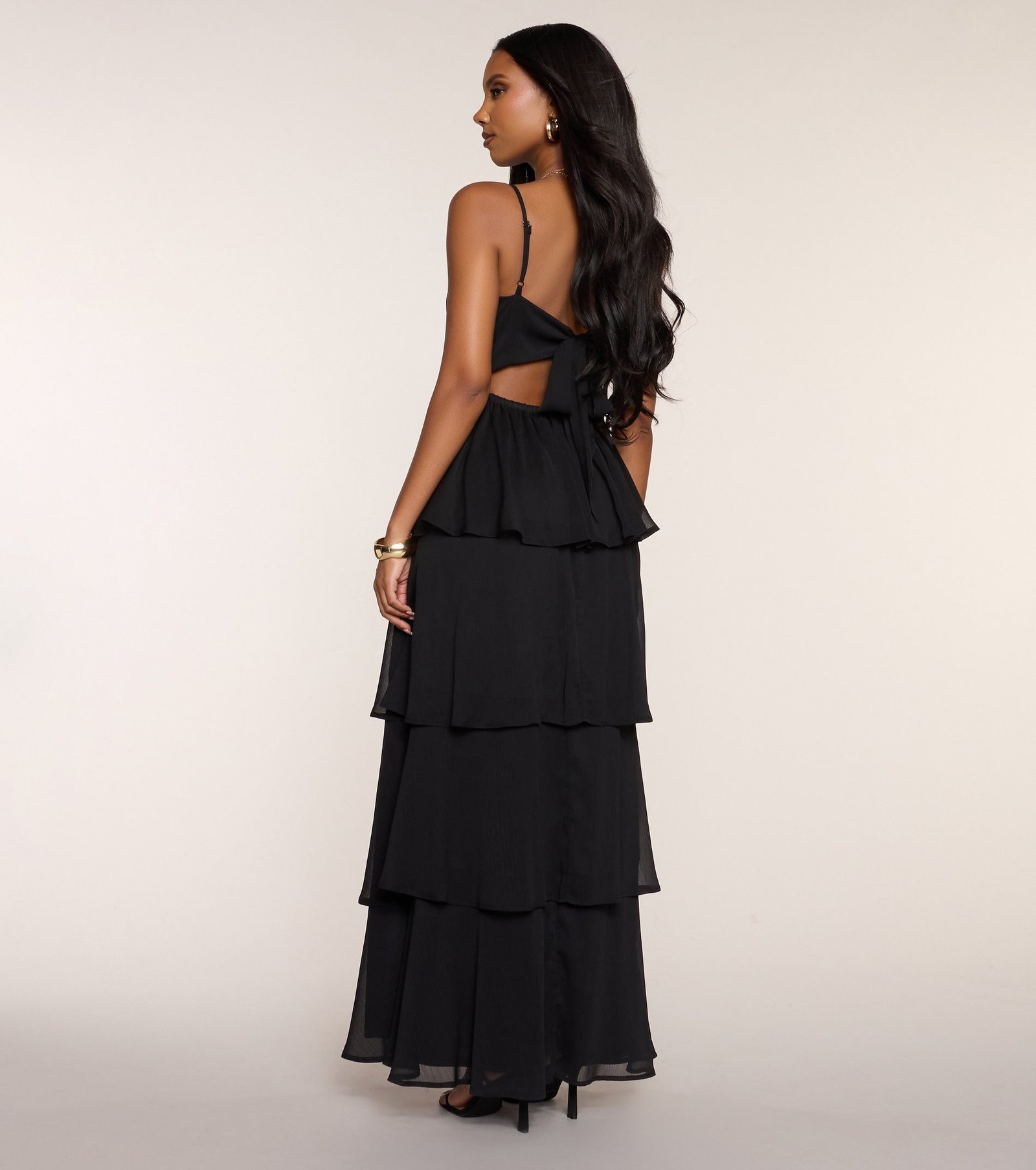 Evening Soirée Chiffon Maxi Dress - Image 11